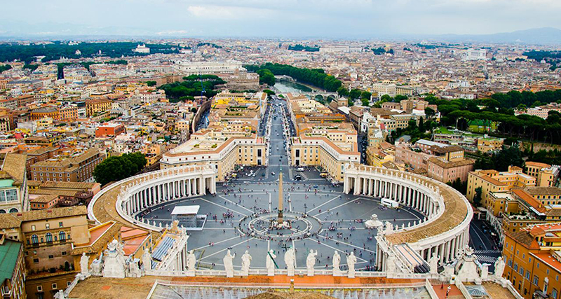 Vista aérea da cidade de Roma Vista aérea da cidade de Roma
