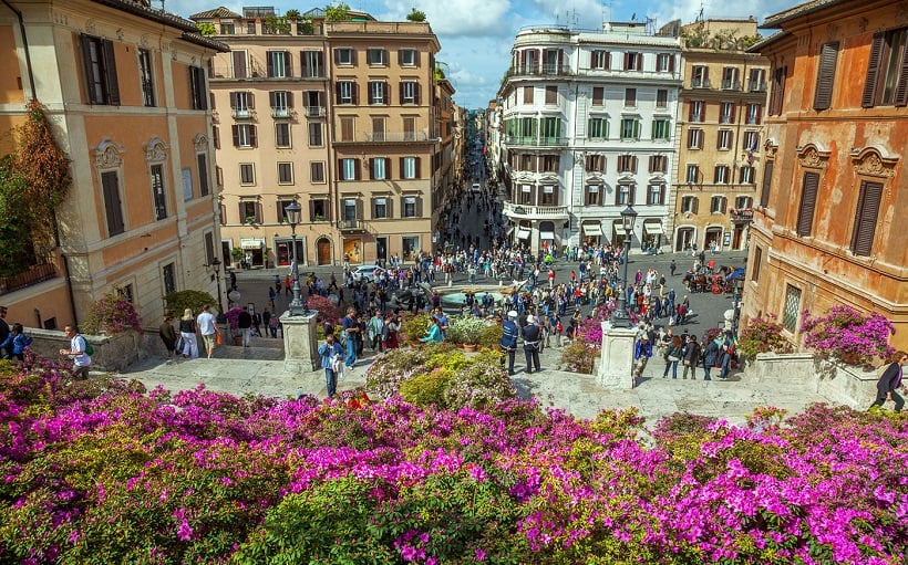 Piazza di Spagna em Roma na Itália Piazza di Spagna em Roma na Itália