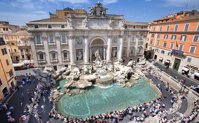 Fontana di Trevi em Roma Fontana di Trevi em Roma
