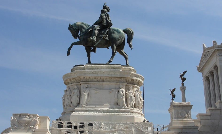 Monumento a Vítor Emanuel II em Roma na Itália Monumento a Vítor Emanuel II em Roma na Itália