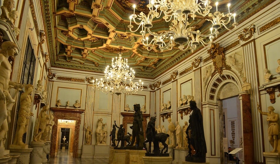 Palácio Novo no Museus Capitolinos em Roma Palácio Novo no Museus Capitolinos em Roma