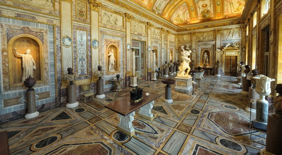 Palácio Clementino-Caffarelli no Museus Capitolinos em Roma Palácio Clementino-Caffarelli no Museus Capitolinos em Roma