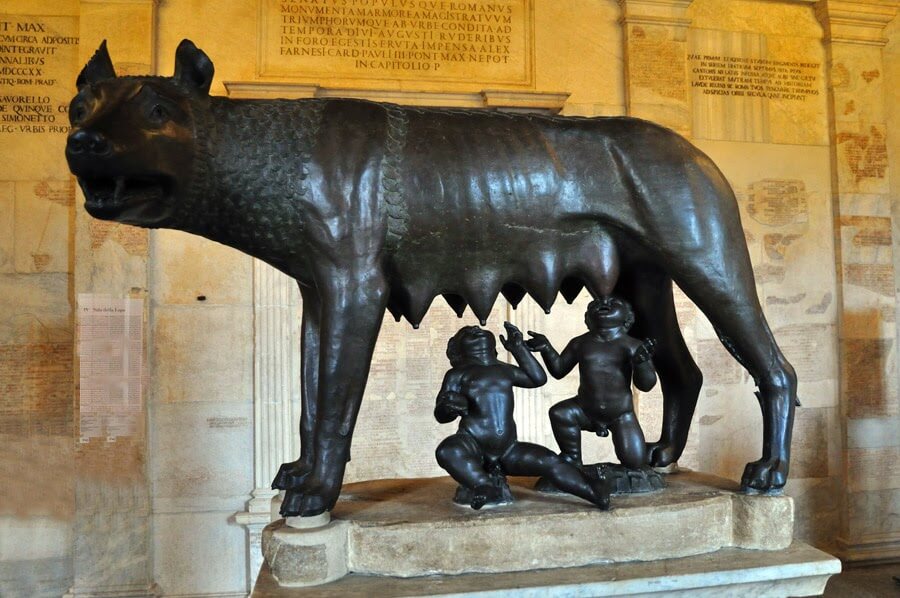 Palácio dos Conservadores no Museus Capitolinos em Roma Palácio dos Conservadores no Museus Capitolinos em Roma