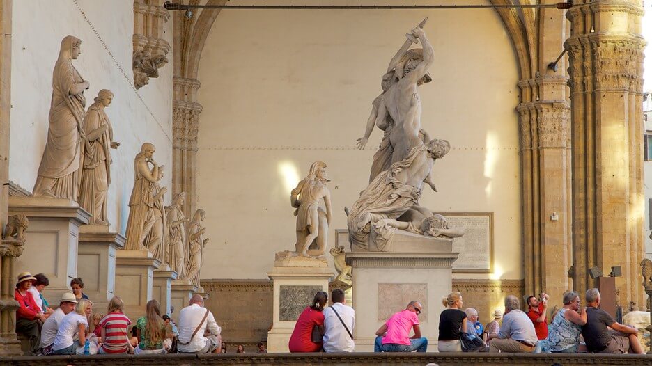 Salas na Galleria Degli Uffizi em Florença Salas na Galleria Degli Uffizi em Florença