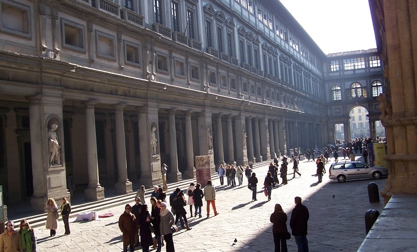 Galleria degli Uffizi em Florença Galleria degli Uffizi em Florença
