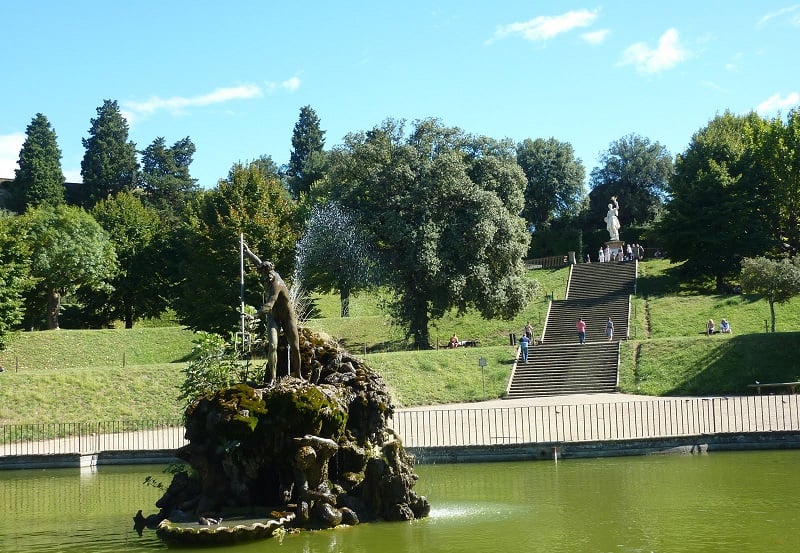 Estrutura do Jardins de Boboli em Florença Estrutura do Jardins de Boboli em Florença
