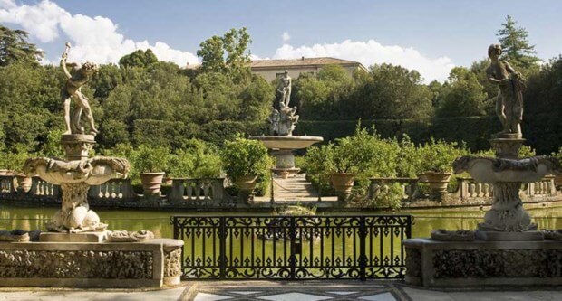 Obras no Jardins de Boboli em Florença Obras no Jardins de Boboli em Florença