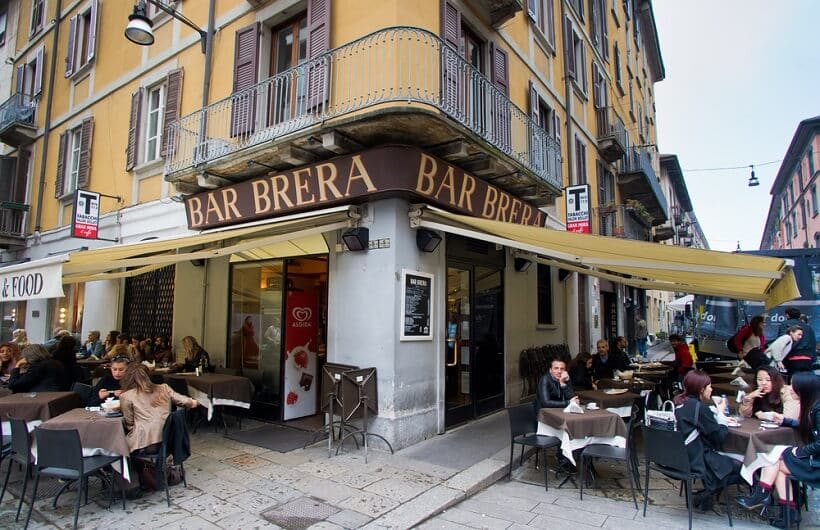 Bar Brera em Milão Bar Brera em Milão