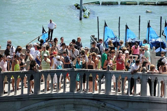 Turistas em Veneza Turistas em Veneza