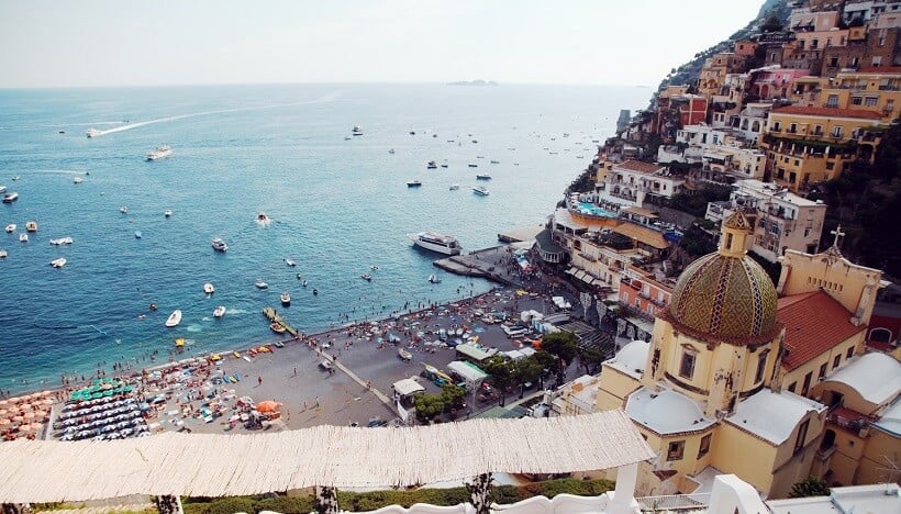 Positano na Costa Amalfitana na Itália Positano na Costa Amalfitana na Itália