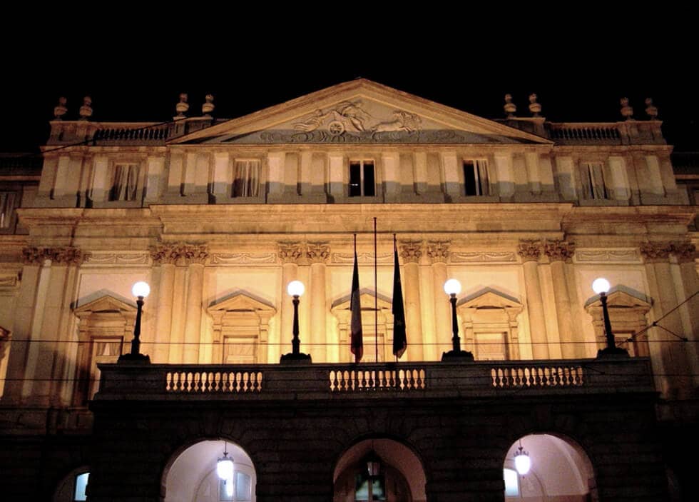 Teatro alla Scala de Milão na Itália Teatro alla Scala de Milão na Itália