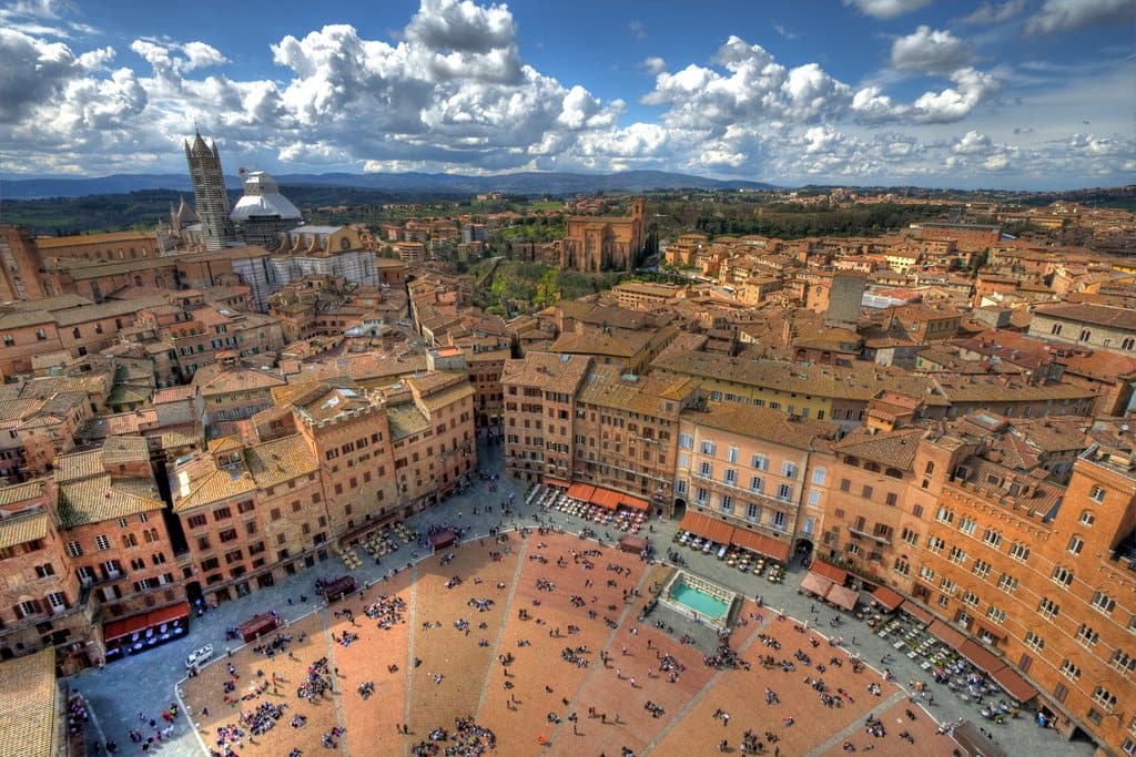 Centro histórico em Siena Centro histórico em Siena