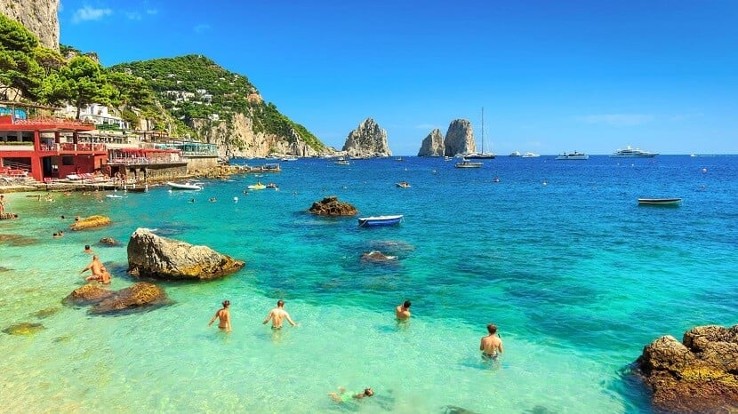 Ilha de Capri no sul da Itália Ilha de Capri no sul da Itália