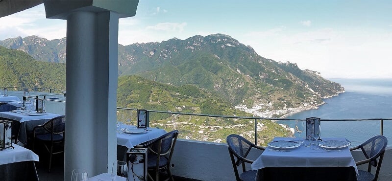 Jantar no Al Ristoro del Moro em Ravello Jantar no Al Ristoro del Moro em Ravello