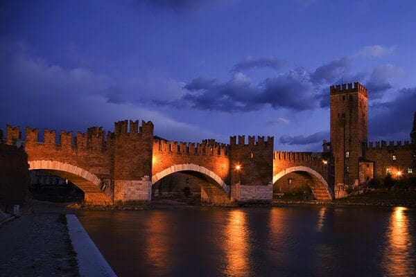 Ponte Scaligero em Verona Ponte Scaligero em Verona