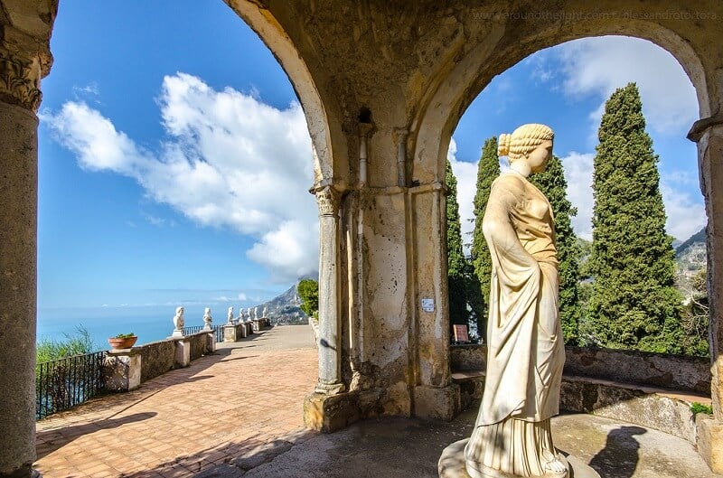 Passeio pela Villa Cimbrone em Ravello Passeio pela Villa Cimbrone em Ravello