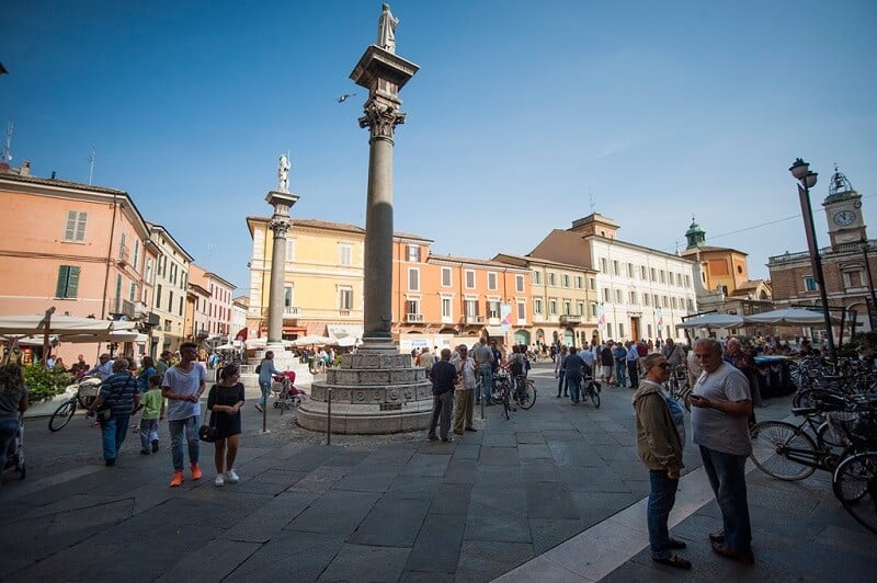 Piazza del Popolo em Ravena Piazza del Popolo em Ravena