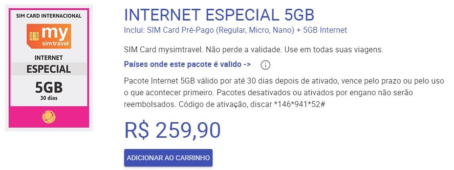 Plano de Internet do Chip mysimtravel para Europa Plano de Internet do Chip mysimtravel para Europa