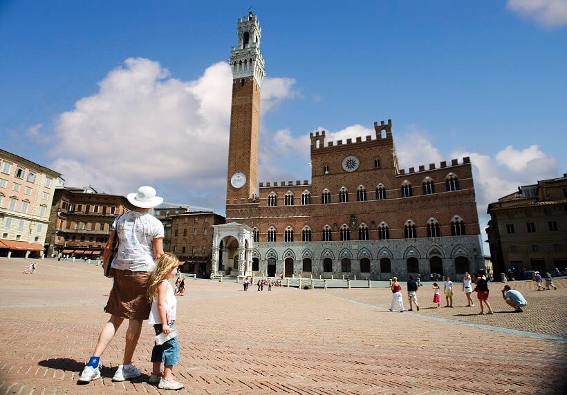 Palazzo Publico na Piazza del Campo em Siena Palazzo Publico na Piazza del Campo em Siena