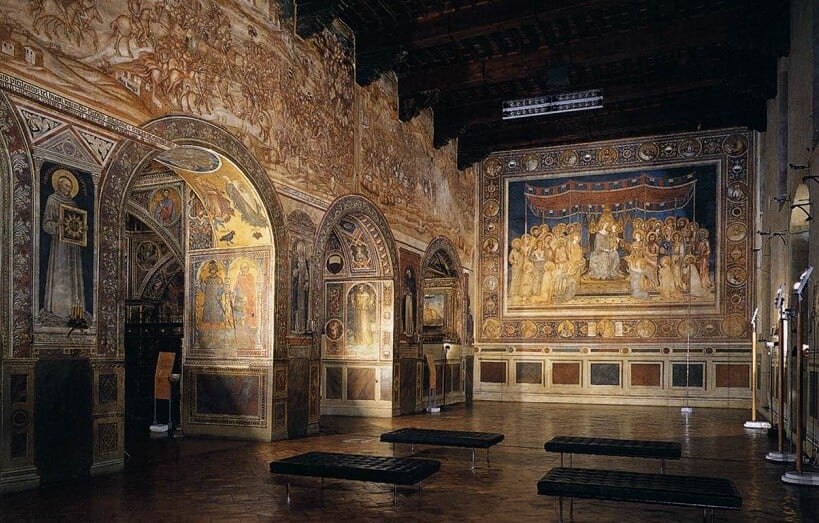 Interior do Palazzo Comunale em Siena Interior do Palazzo Comunale em Siena