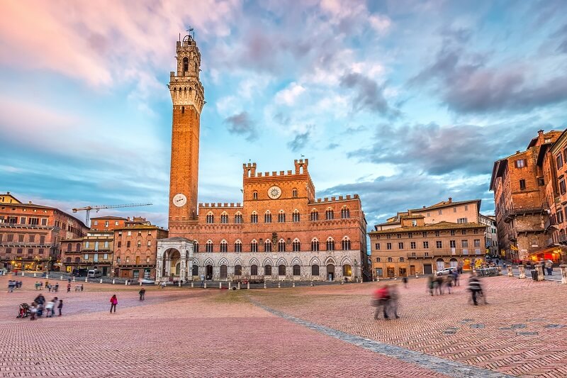 Palazzo Comunale vista da Piazza del Campo Palazzo Comunale vista da Piazza del Campo