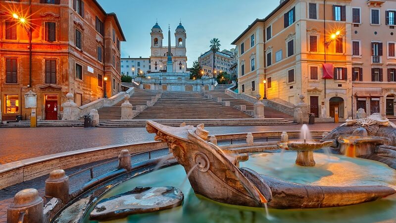 Piazza di Spagna em Roma Piazza di Spagna em Roma