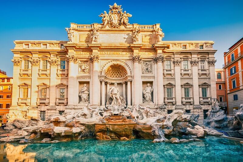 Fontana di Trevi em Roma Fontana di Trevi em Roma