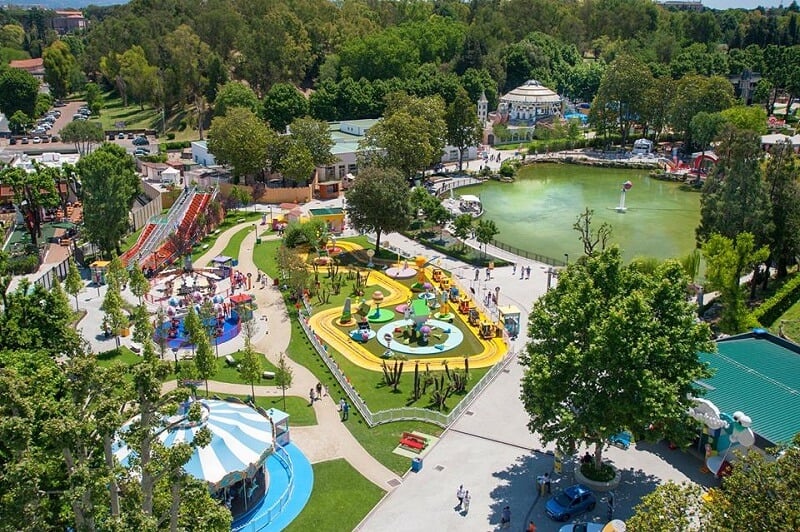 Vista área do Luneu Park em Roma Vista área do Luneu Park em Roma