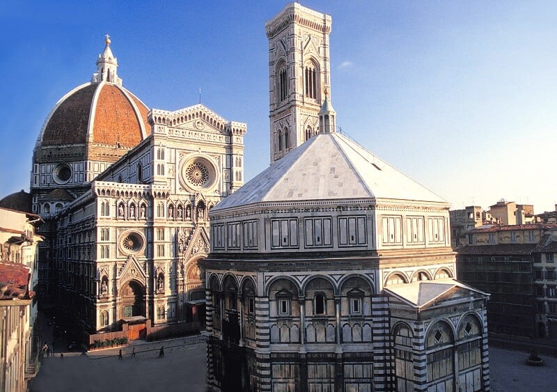 Piazza del Duomo em Florença na Itália Piazza del Duomo em Florença na Itália
