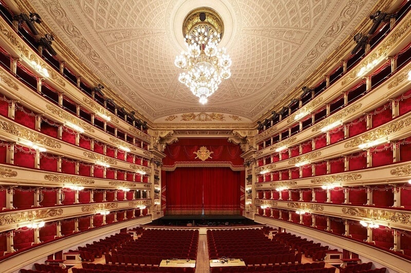 Teatro alla Scala em Milão na Itália Teatro alla Scala em Milão na Itália