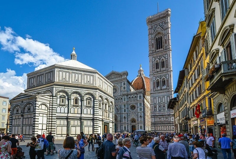 Piazza del Duomo em Florença Piazza del Duomo em Florença