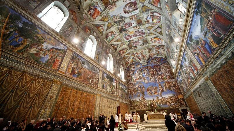 Capela Sistina no Vaticano em Roma Capela Sistina no Vaticano em Roma