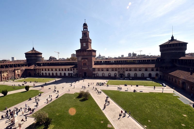 Castello Sforzesco em Milão Castello Sforzesco em Milão