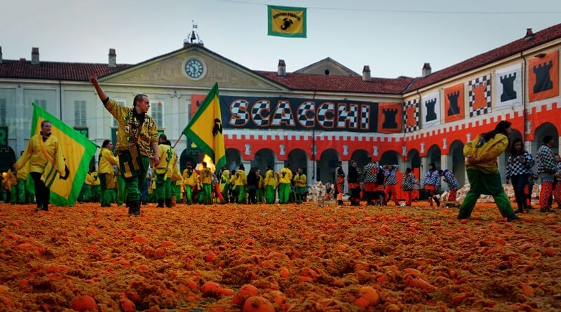 Batalha das Laranja em Ivrea Batalha das Laranja em Ivrea