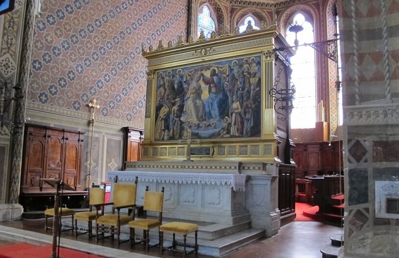 Altar da Igreja Santa Maria dei Servi em Siena Altar da Igreja Santa Maria dei Servi em Siena