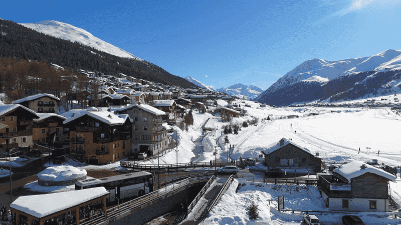 Alpes italianos no inverno Alpes italianos no inverno