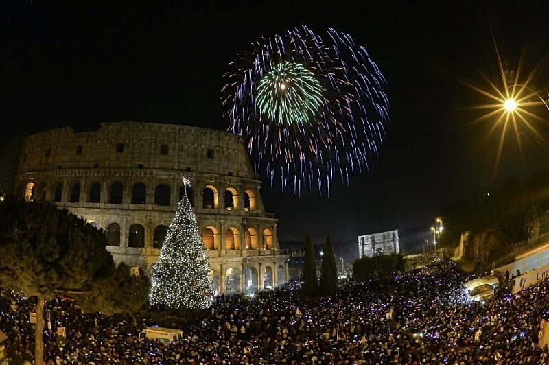 Comemoração do Ano Novo em Roma Comemoração do Ano Novo em Roma
