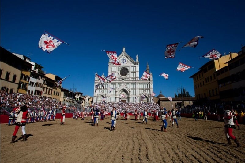 Calcio storico na Piazza Santa Croce Calcio storico na Piazza Santa Croce